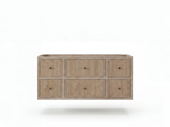 Sonoma Reeded Floating Teak 48 in. W x 22 in. D Single Sink Bathroom Vanity - photo 36
