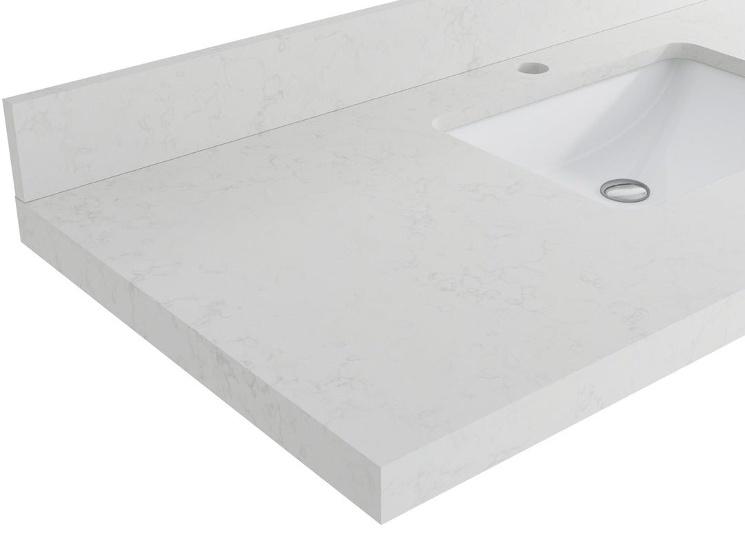 Sonoma Reeded Floating Teak 60 in. W x 22 in. D Double Sink Bathroom Vanity | 
              
                Light Gray Washed
                
                  
             - SON_TK_FLT_LGW_CA_GL_60D - photo №16