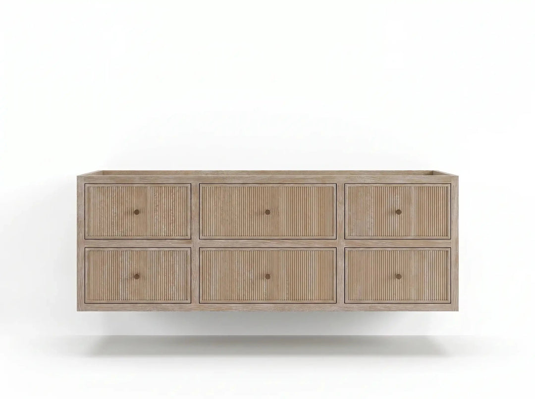 Sonoma Reeded Floating Teak 60 in. W x 22 in. D Single Sink Bathroom Vanity | 
              
                Light Gray Washed
                
                  
             - SON_TK_FLT_LGW_CA_BK_60S - photo №36