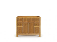 Sonoma Reeded Teak Wood 42 in. W x 22 in. D Single Sink Bathroom Vanity - photo 9
