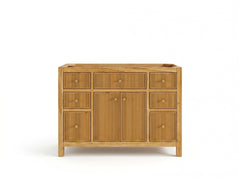 Sonoma Reeded Teak Wood 48 in. W x 22 in. D Single Sink Bathroom Vanity - photo 4