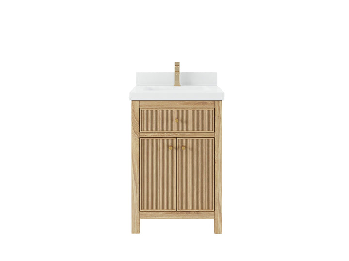 Sonoma Teak Wood 24 in. W x 22 in. D Single Sink Bathroom Vanity - photo 1
