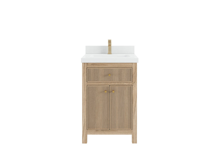 Sonoma Teak Wood 24 in. W x 22 in. D Single Sink Bathroom Vanity - photo 1