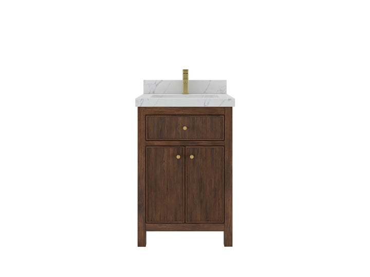 Sonoma Teak Wood 24 in. W x 22 in. D Single Sink Bathroom Vanity - photo 1
