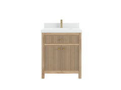 Sonoma Teak Wood 30 in. W x 22 in. D Single Sink Bathroom Vanity - photo 1