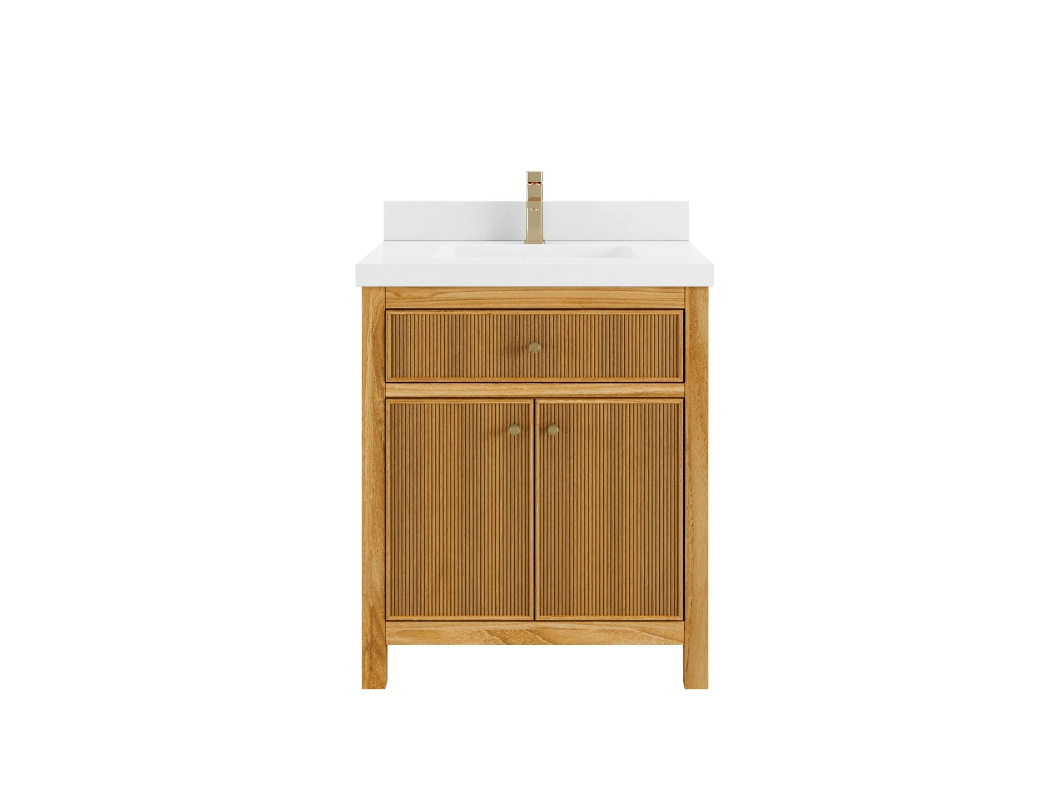 Sonoma Teak Wood 30 in. W x 22 in. D Single Sink Bathroom Vanity - Willow Bath and Vanity