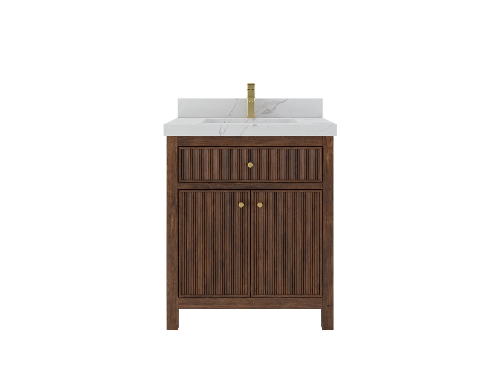 Sonoma Teak Wood 30 in. W x 22 in. D Single Sink Bathroom Vanity - Willow Bath and Vanity