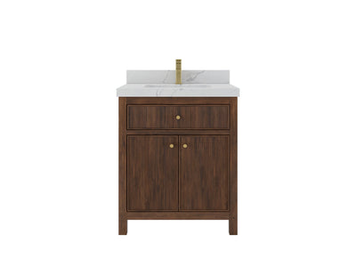 Sonoma Teak Wood 30 in. W x 22 in. D Single Sink Bathroom Vanity - Willow Bath and Vanity