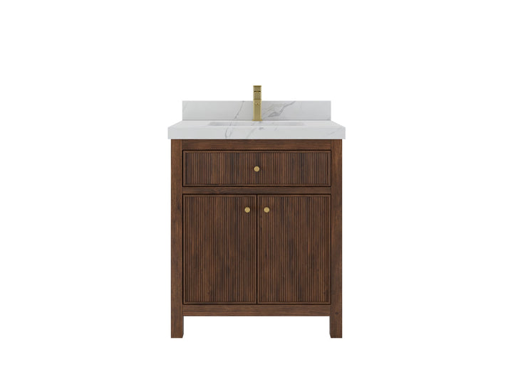 Sonoma Teak Wood 30 in. W x 22 in. D Single Sink Bathroom Vanity - photo 1