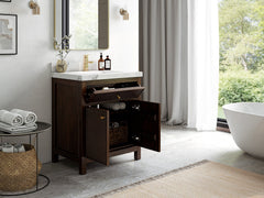 Sonoma Teak Wood 30 in. W x 22 in. D Single Sink Bathroom Vanity - photo 3