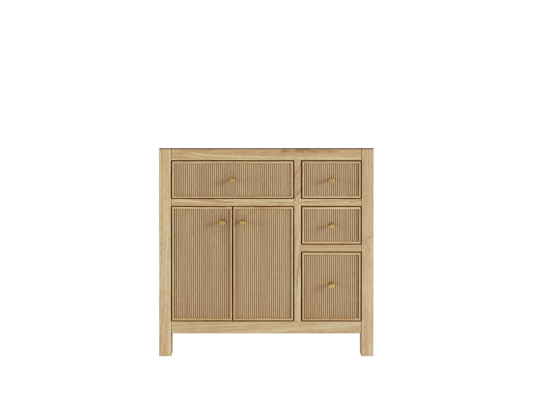 Sonoma Teak Wood 36 in. W x 22 in. D Center Sink Bathroom Vanity - Willow Bath and Vanity