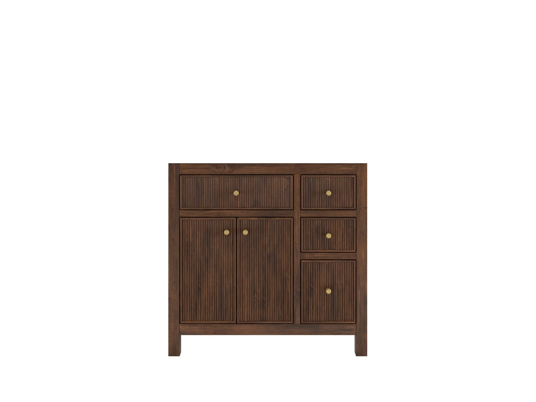 Sonoma Teak Wood 36 in. W x 22 in. D Center Sink Bathroom Vanity - Willow Bath and Vanity