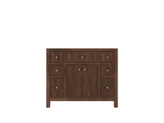 Sonoma Reeded Teak Wood 42 in. W x 22 in. D Single Sink Bathroom Vanity - photo 6