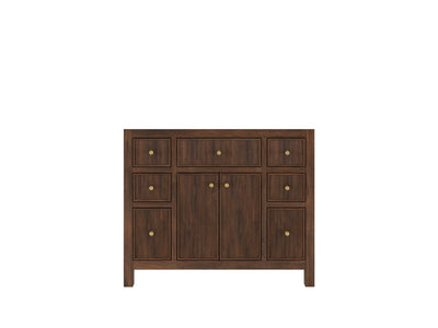 Sonoma Teak Wood 42 in. W x 22 in. D Single Sink Bathroom Vanity - Willow Bath and Vanity