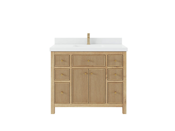 Sonoma Teak Wood 42 in. W x 22 in. D Single Sink Bathroom Vanity - photo 1