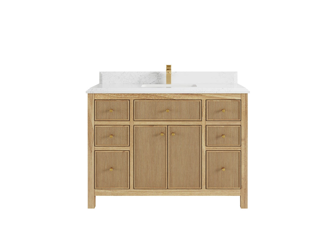 Sonoma Teak Wood 48 in. W x 22 in. D Single Sink Bathroom Vanity - Willow Bath and Vanity