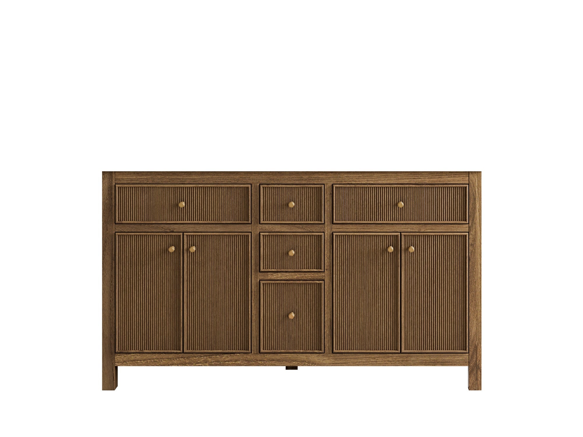 Sonoma Teak Wood 60 in. W x 22 in. D Double Sink Bathroom Vanity - Willow Bath and Vanity