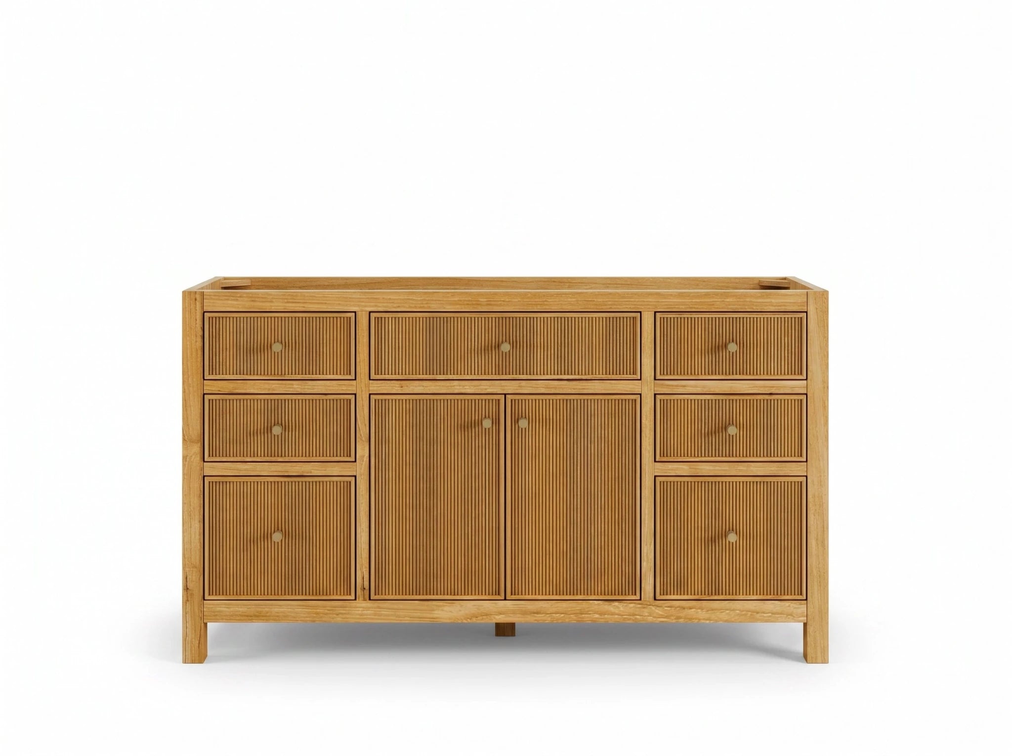 Sonoma Teak Wood 60 in. W x 22 in. D Single Sink Bathroom Vanity - Willow Bath and Vanity
