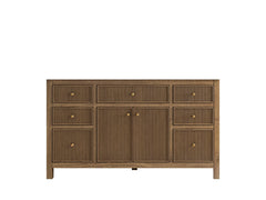 Sonoma Reeded Teak Wood 60 in. W x 22 in. D Single Sink Bathroom Vanity - photo 30