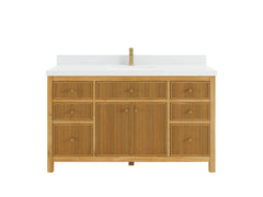 Sonoma Teak Wood 60 in. W x 22 in. D Single Sink Bathroom Vanity - photo 1