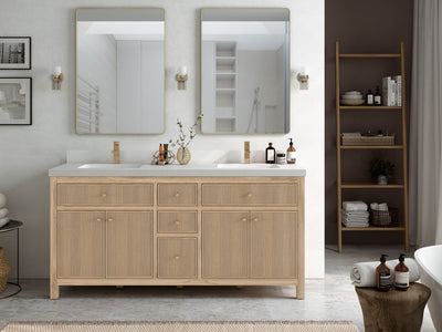 Sonoma Teak Wood 72 in. W x 22 in. D Double Sink Bathroom Vanity - Willow Bath and Vanity