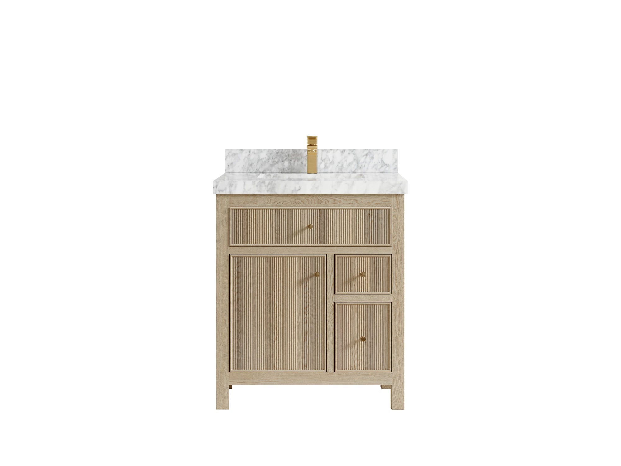 Sonoma White Oak 30 in. W x 22 in. D Single Sink Bathroom Vanity - Willow Bath and Vanity