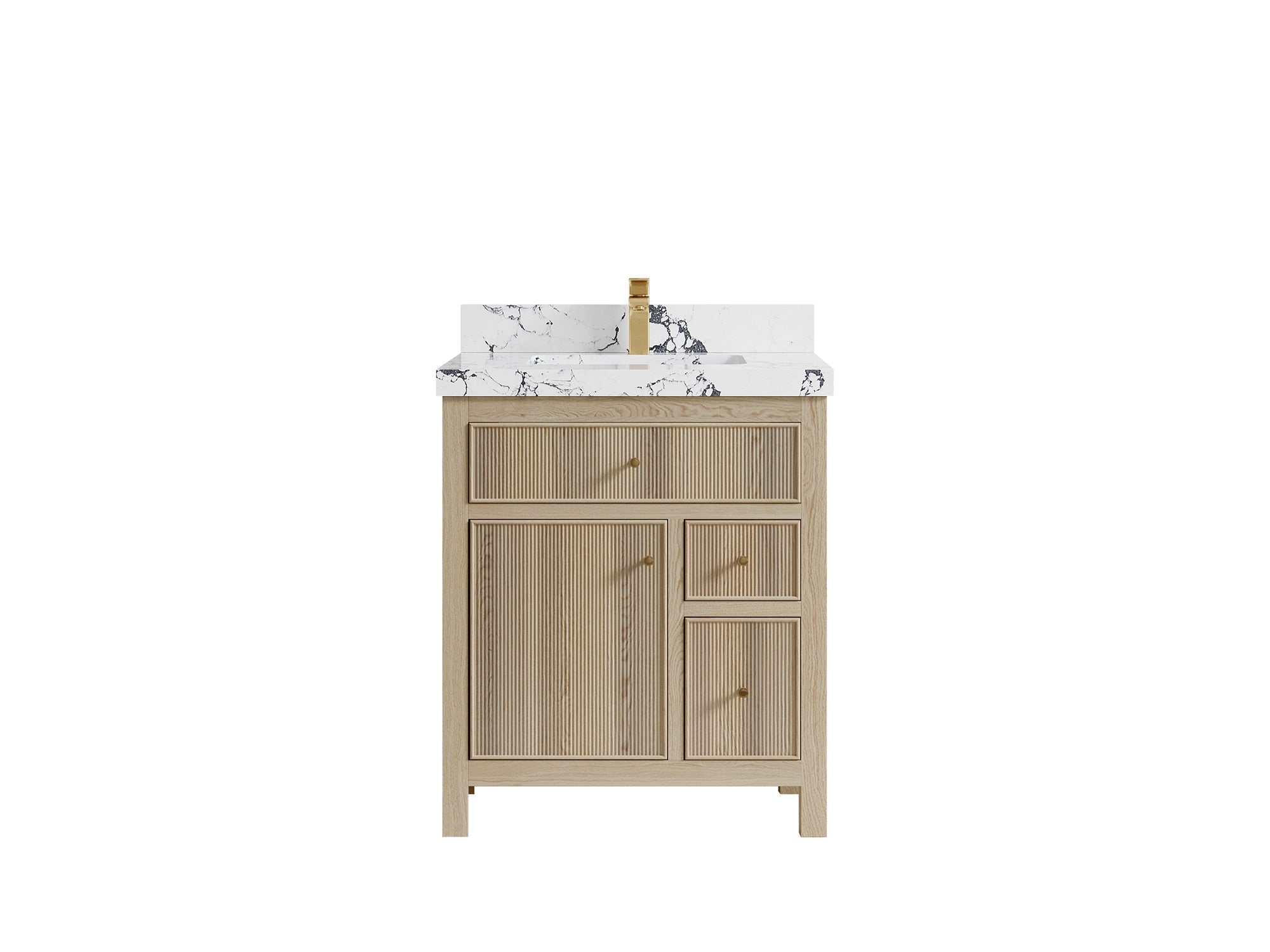 Sonoma White Oak 30 in. W x 22 in. D Single Sink Bathroom Vanity - Willow Bath and Vanity