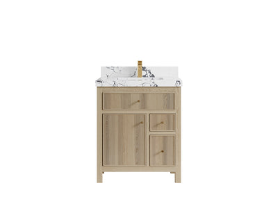 Sonoma White Oak 30 in. W x 22 in. D Single Sink Bathroom Vanity - Willow Bath and Vanity