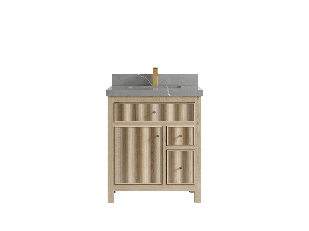 Sonoma White Oak 30 in. W x 22 in. D Single Sink Bathroom Vanity - Willow Bath and Vanity