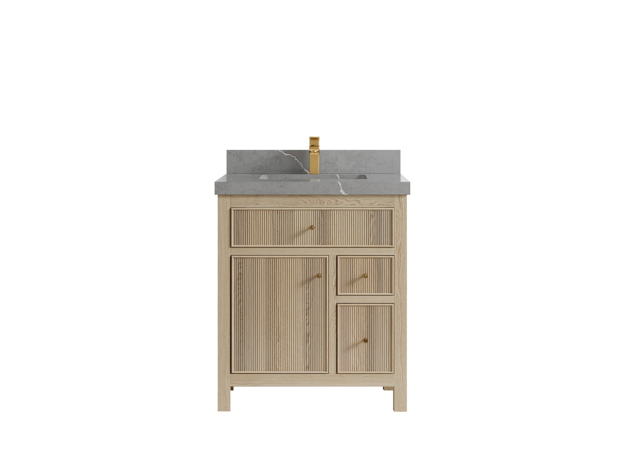 Sonoma White Oak 30 in. W x 22 in. D Single Sink Bathroom Vanity - Willow Bath and Vanity