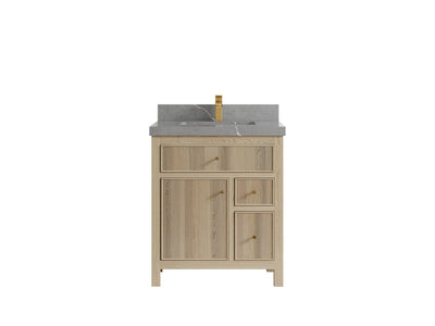 Sonoma White Oak 30 in. W x 22 in. D Single Sink Bathroom Vanity - Willow Bath and Vanity