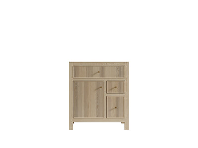 Sonoma White Oak 30 in. W x 22 in. D Single Sink Bathroom Vanity - Willow Bath and Vanity