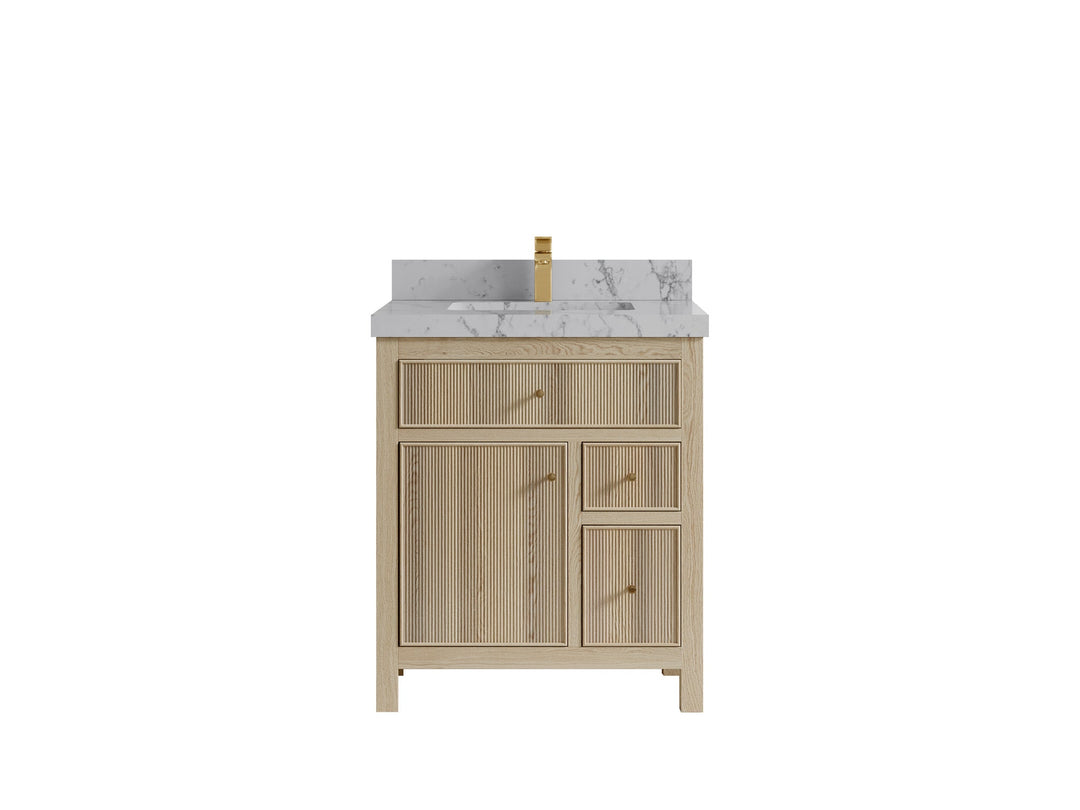 Sonoma White Oak 30 in. W x 22 in. D Single Sink Bathroom Vanity - Willow Bath and Vanity