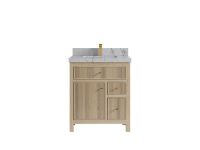 Sonoma White Oak 30 in. W x 22 in. D Single Sink Bathroom Vanity - Willow Bath and Vanity