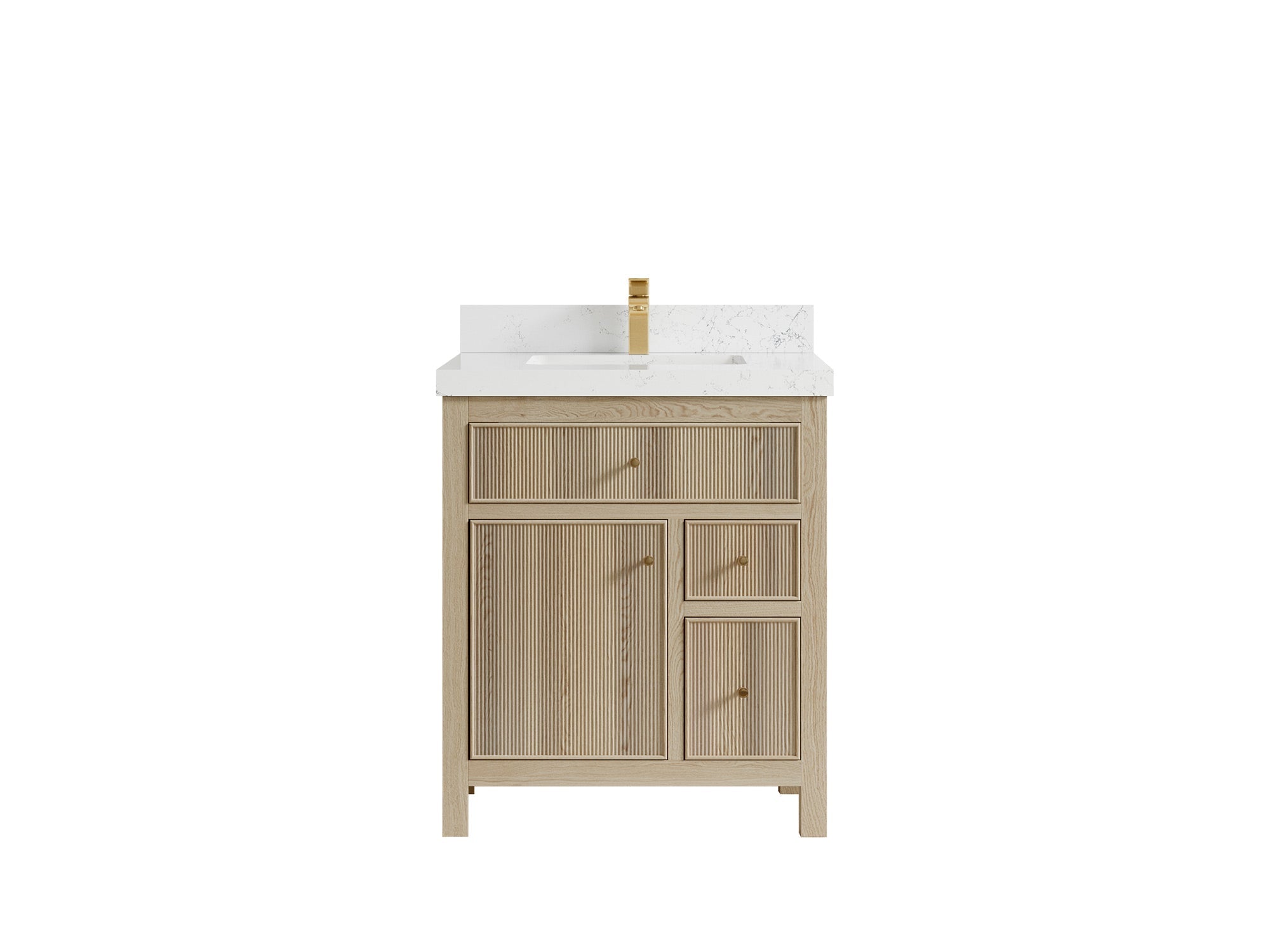 Sonoma White Oak 30 in. W x 22 in. D Single Sink Bathroom Vanity - Willow Bath and Vanity