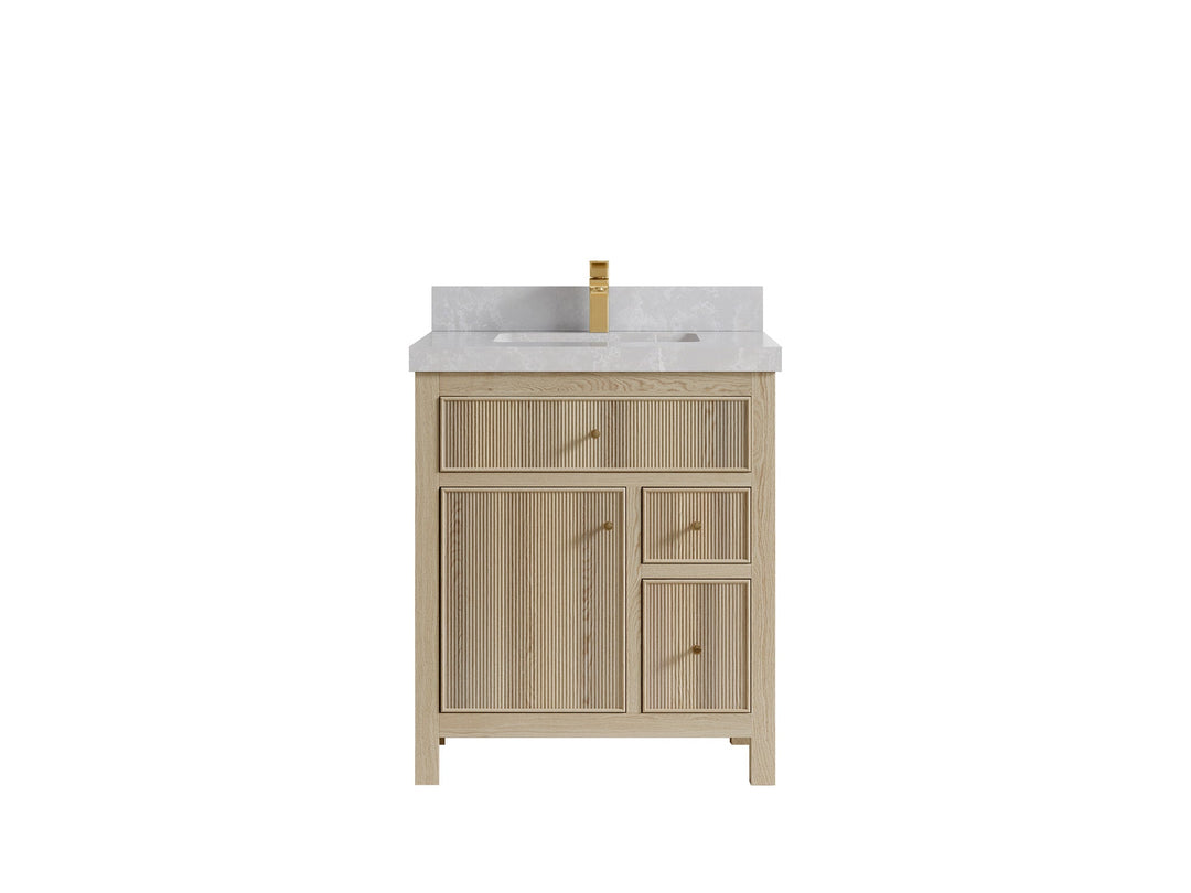 Sonoma White Oak 30 in. W x 22 in. D Single Sink Bathroom Vanity - Willow Bath and Vanity