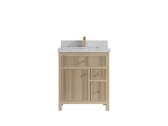 Sonoma White Oak 30 in. W x 22 in. D Single Sink Reeded Bathroom Vanity - photo 23