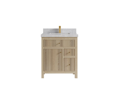 Sonoma White Oak 30 in. W x 22 in. D Single Sink Bathroom Vanity - Willow Bath and Vanity