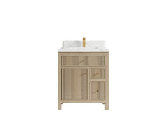 Sonoma White Oak 30 in. W x 22 in. D Single Sink Reeded Bathroom Vanity - photo 19