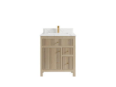 Sonoma White Oak 30 in. W x 22 in. D Single Sink Bathroom Vanity - Willow Bath and Vanity