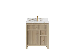 Sonoma White Oak 30 in. W x 22 in. D Single Sink Reeded Bathroom Vanity - photo 25