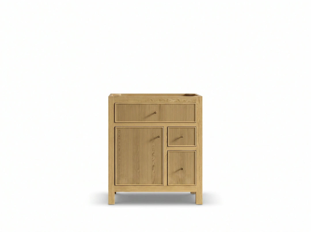 Sonoma White Oak 30 in. W x 22 in. D Single Sink Reeded Bathroom Vanity | 
              
                White Oak
                
                  
             - SON_WHOK_WHQZ_30 - photo №28