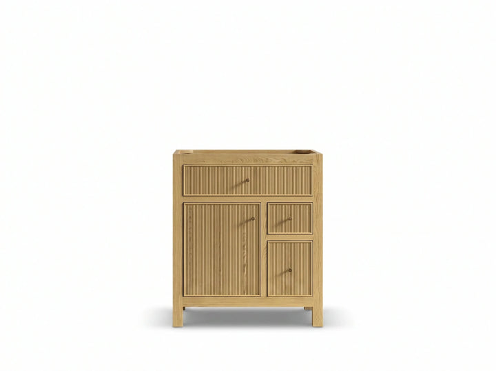 Sonoma White Oak 30 in. W x 22 in. D Single Sink Reeded Bathroom Vanity - photo 28