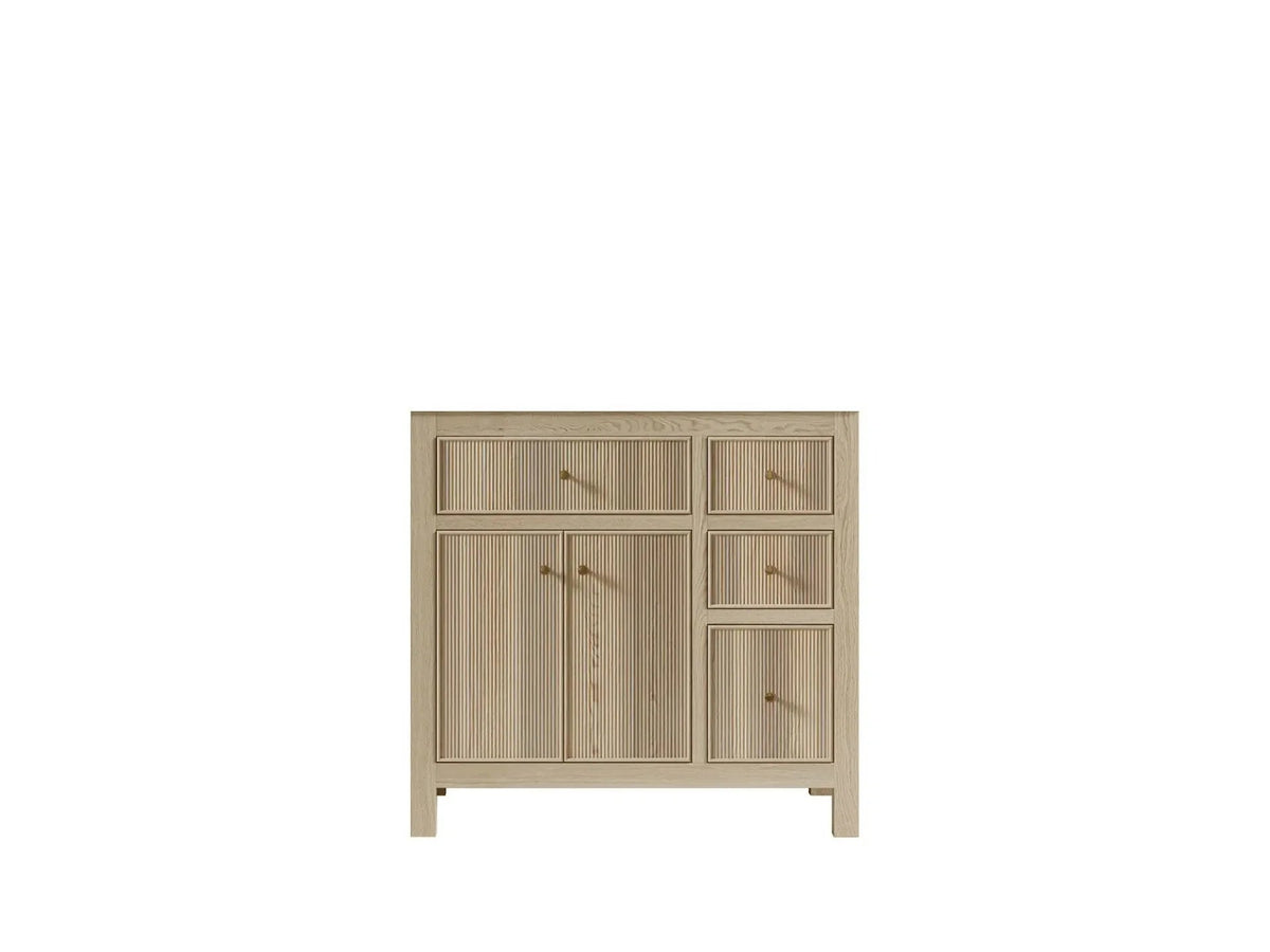 Sonoma White Oak 36 in. W x 22 in. D Center Sink Bathroom Vanity - Willow Bath and Vanity