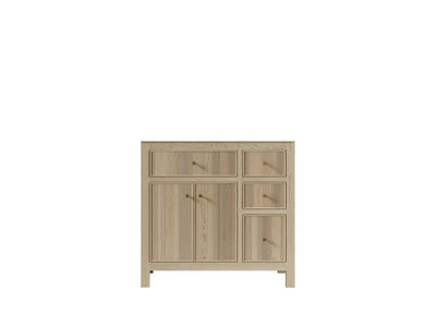 Sonoma White Oak 36 in. W x 22 in. D Center Sink Bathroom Vanity - Willow Bath and Vanity