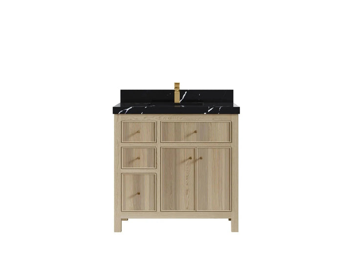 Sonoma White Oak 36 in. W x 22 in. D Center Sink Bathroom Vanity - photo 6