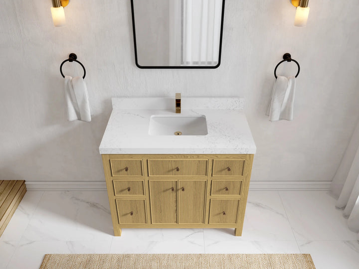 Sonoma White Oak 42 in. W x 22 in. D Single Sink Bathroom Vanity - photo 2