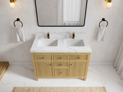 Sonoma White Oak 48 in. W x 22 in. D Double Sink Bathroom Vanity - photo 2