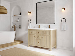 Sonoma White Oak 48 in. W x 22 in. D Double Sink Bathroom Vanity - photo 2