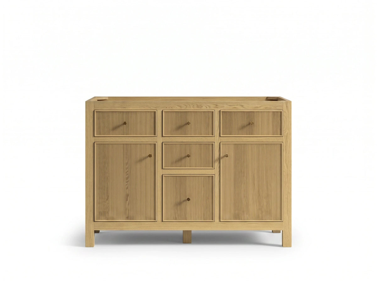Sonoma White Oak 48 in. W x 22 in. D Double Sink Bathroom Vanity - Willow Bath and Vanity